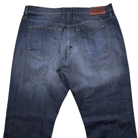 Travis Mathew Featherweight Jeans Mens 34x32 Dark Wash Stretch Denim Blue Casual - Picture 7 of 7